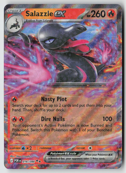 Salazzle ex 016/088 ME03: Perfect Order Double Rare Holo NM 5ban Graphics