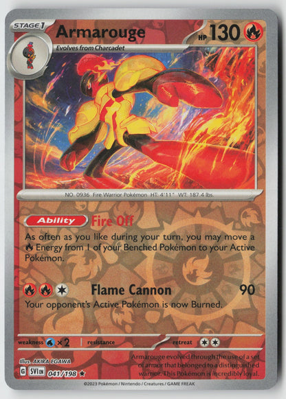 Armarouge 041/198 SV01: Scarlet & Violet Base Set Rare Reverse Holo NM AKIRA EGA