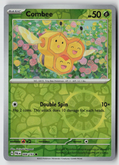 Combee 008/193 SV02: Paldea Evolved Common Reverse Holo NM Yoriyuki Ikegami