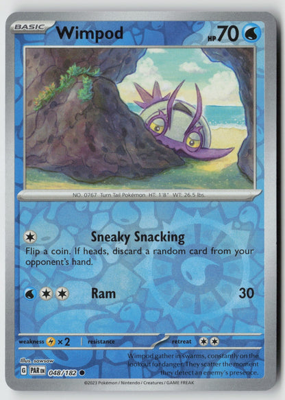 Wimpod 048/182 SV04: Paradox Rift Common Reverse Holo NM sowsow